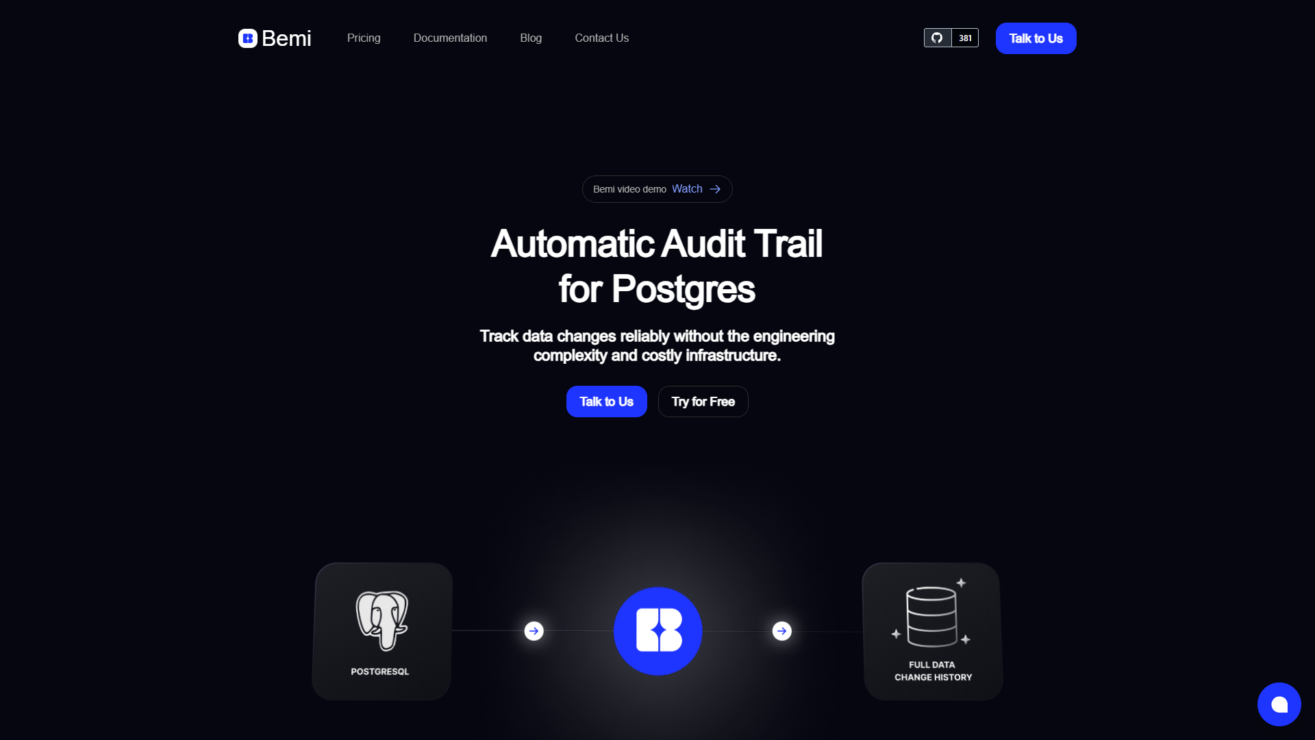 Bemi — Automatic Audit Trail for Postgres Bemi — Automatic Audit Trail for Postgres