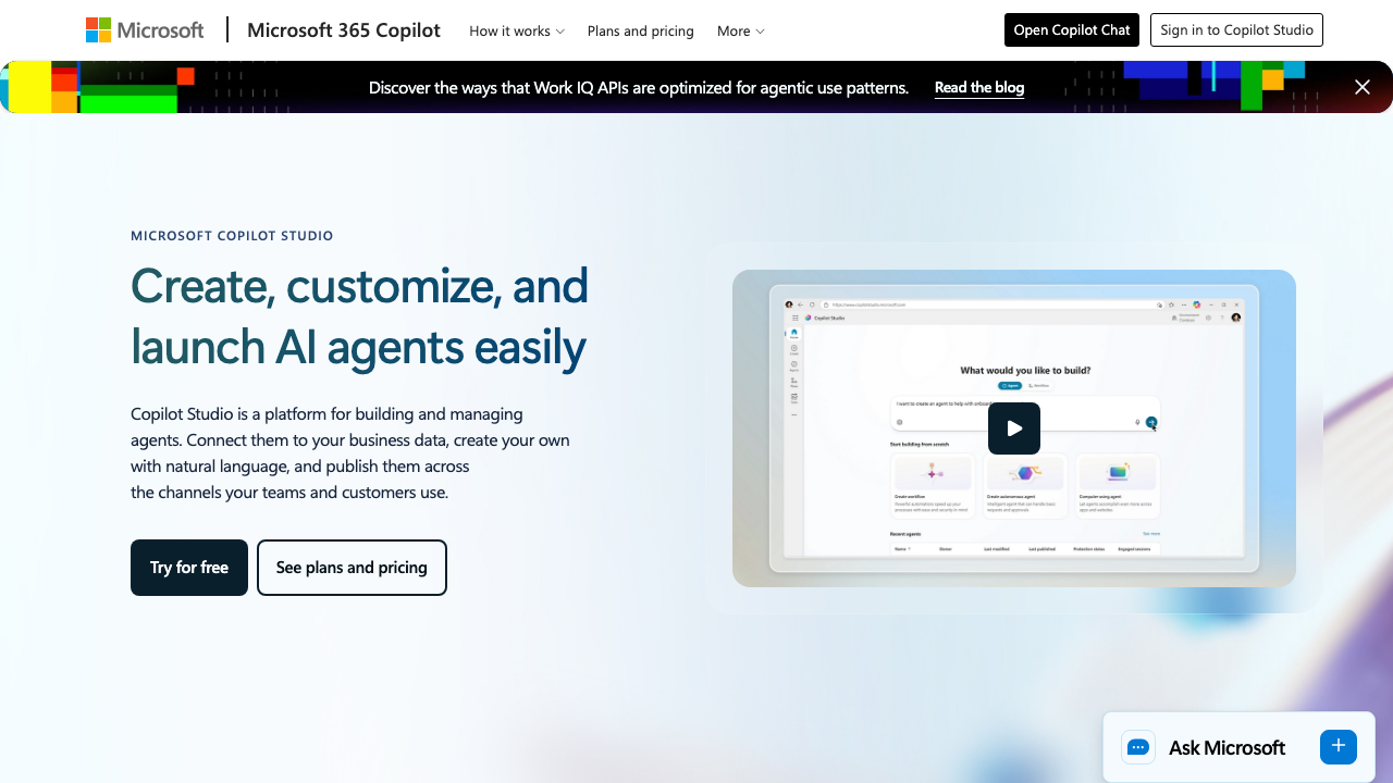 Microsoft Copilot Studio Microsoft Copilot Studio